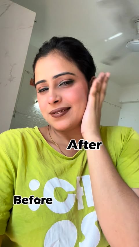 Instagram post by @chaudharyy_lata for Amazon. Caption reads: Ye kya pi liya jo skin glow krne lgi ✨ Acne,....