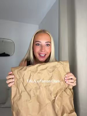 TikTok post by @jessicaeabb for Social Tip. Caption reads: [...] Farron 👏🏼 #tala #farronclark @socialtiphq....