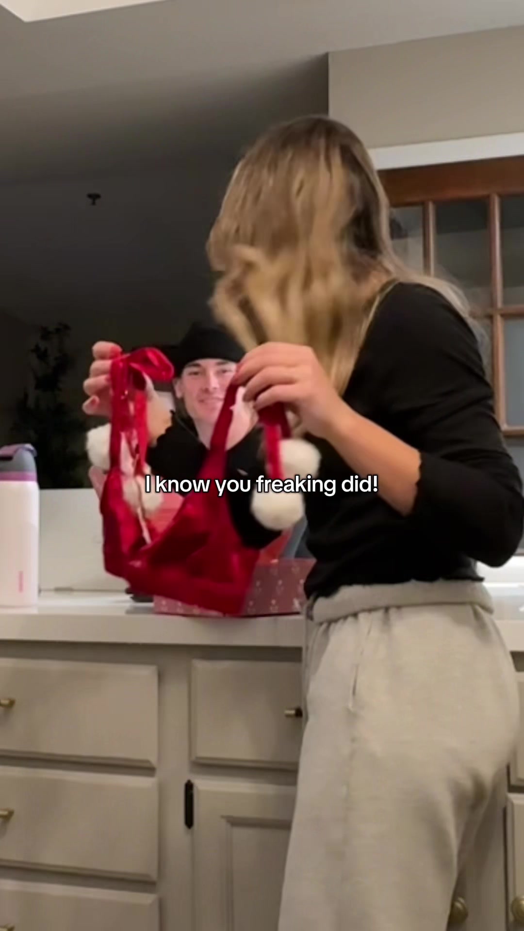 TikTok post by @elle.c.christensen for Mentionables. Caption reads: [...] to know who it’s from? 🤭  it’s from....