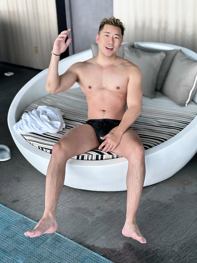 Instagram post by @rikki_lmfao for SALIGIA. Caption reads: Swim brief by @saligia #saligia.