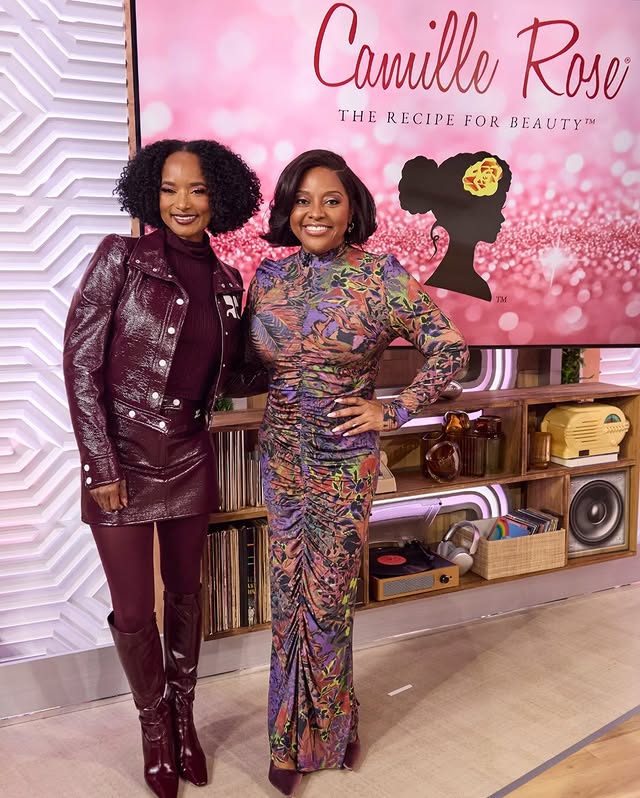 Instagram post by @sherrishowtv for Camille Rose. Caption reads: Sherri and Camille Rose CEO @janell_stephens head....
