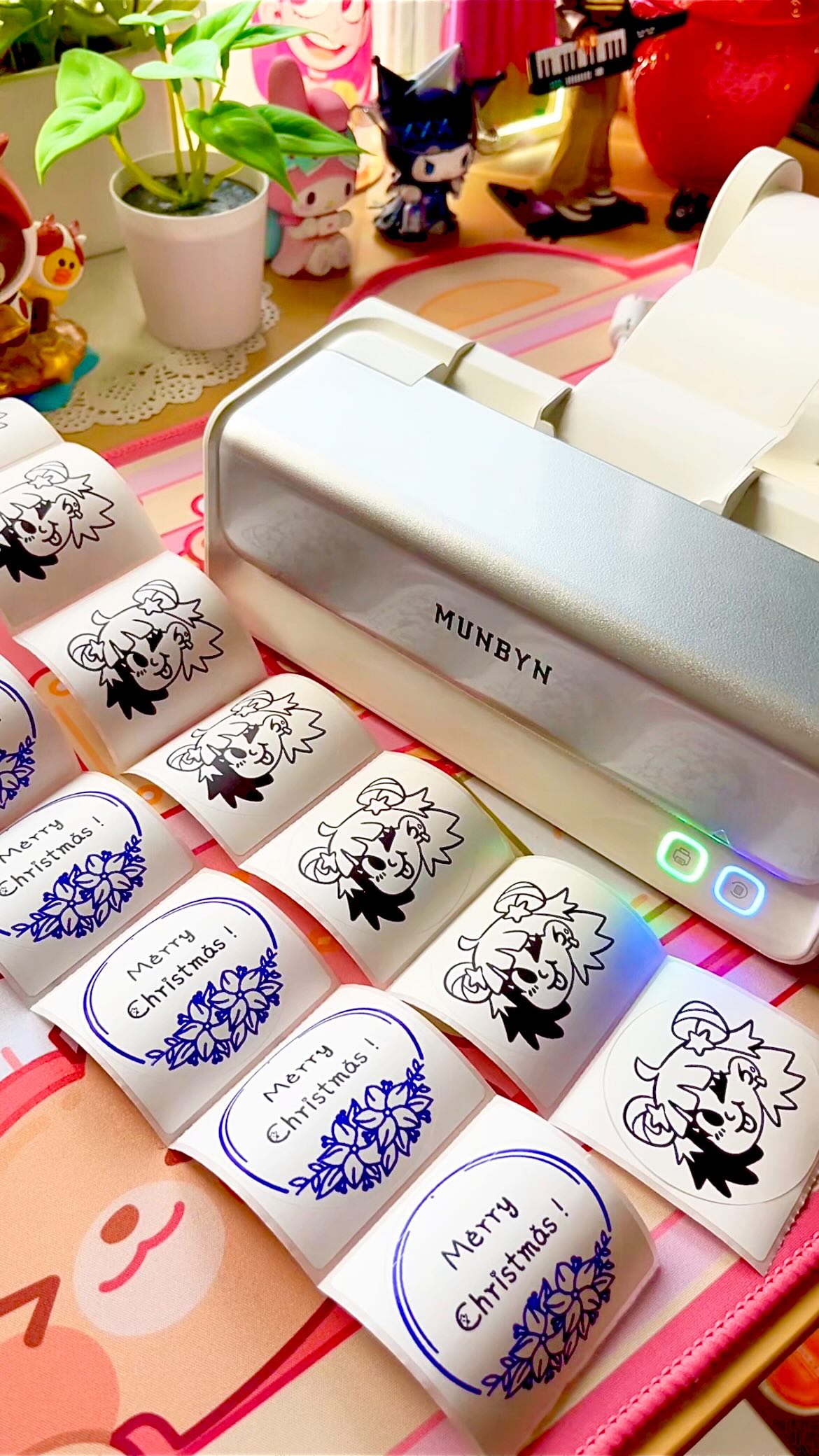 Instagram post by @lalaineartgeek for Munbyn. Caption reads: I had the opportunity to not only attend MUNBYN’s....