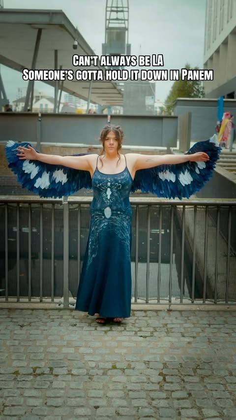 Instagram post by @amylou.cosplays for Scholastic. Caption reads: [...] @lionsgateuk @lionsgate @scholastic_uk....