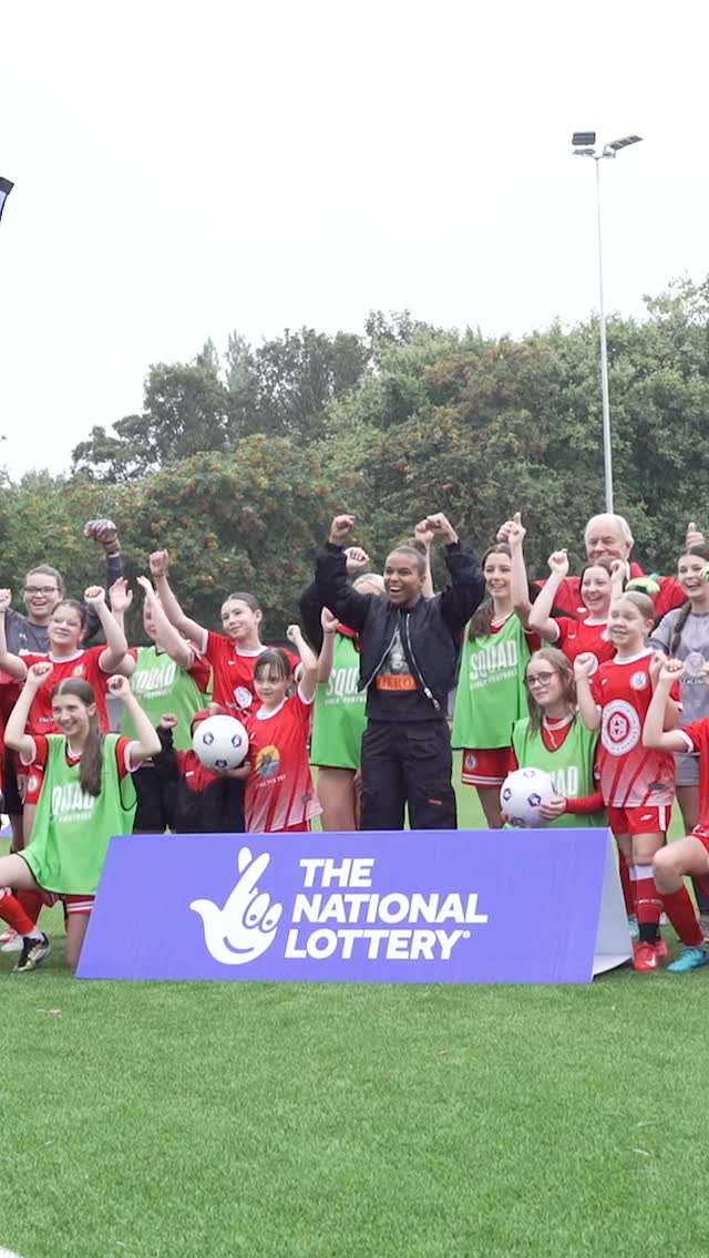 Instagram post by @shesaballer for National Lottery Good Causes. Caption reads: Excitement is building ahead of the semi’s!....