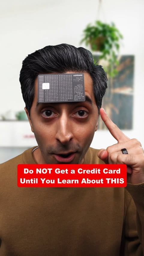 Instagram post by @the.finance.engineer for Coinbase. Caption reads: Don’t get another credit card until you learn this....
