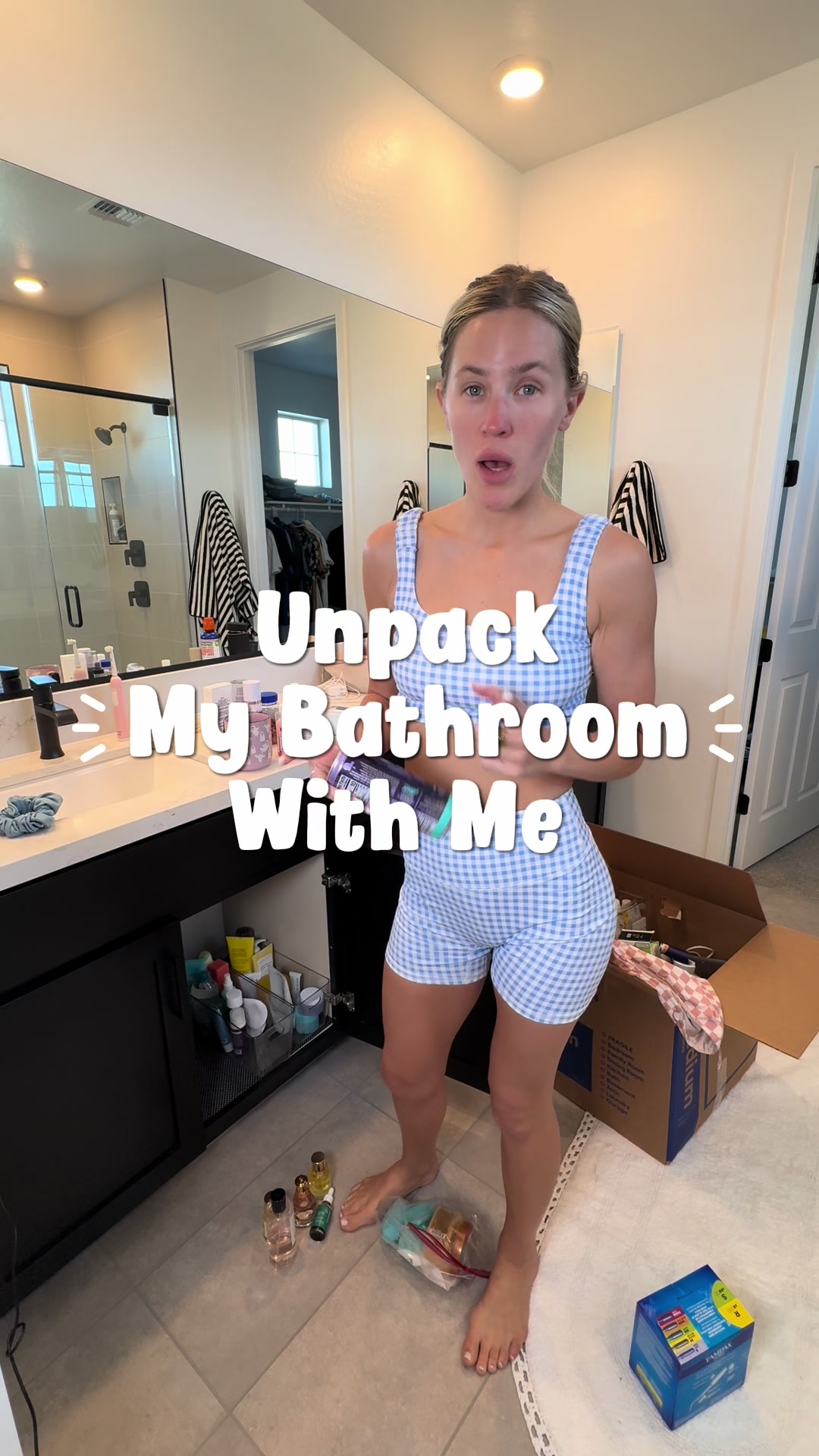 TikTok post by @followkristenfriend for Alani Nutrition. Caption reads: [...] #unpackwithme #cleantok @Alani Nutrition....
