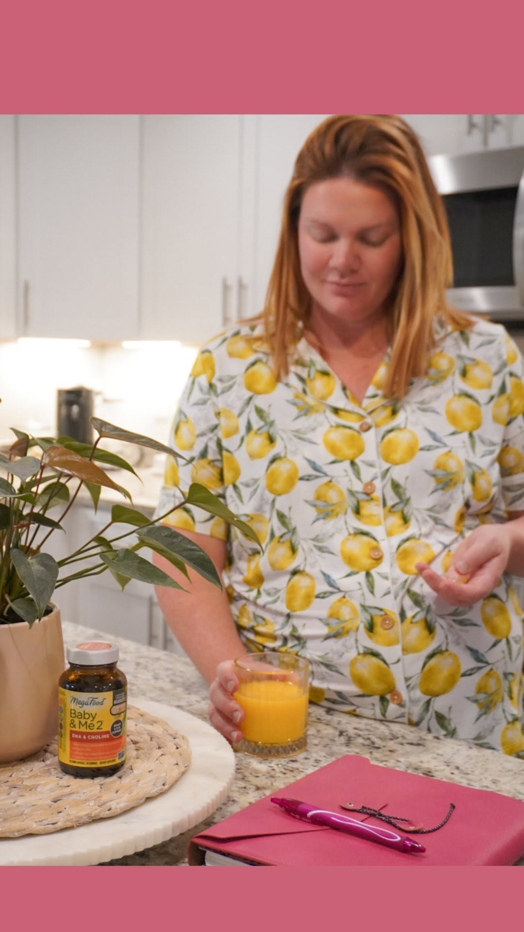Instagram post by @brittanymolfese for MegaFood. Caption reads: As a mom, taking care of yourself is part of....