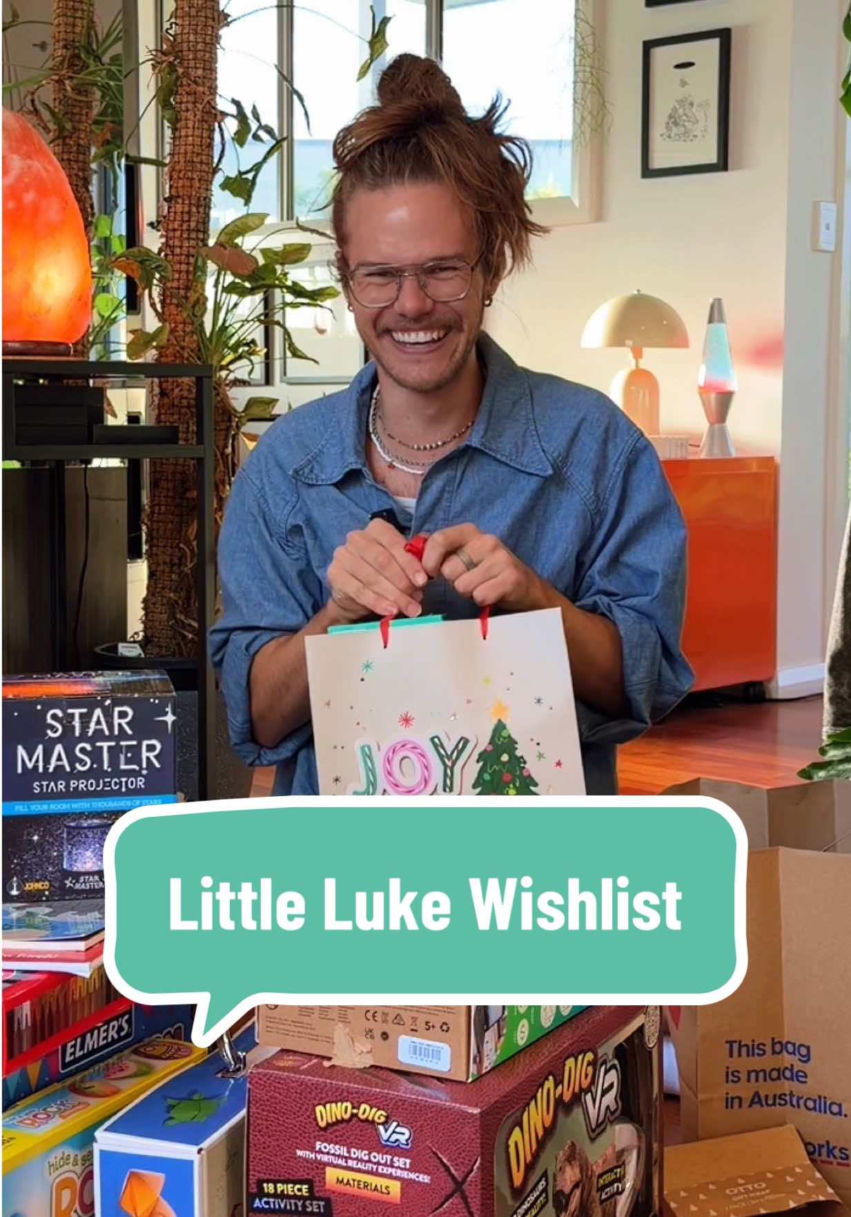 TikTok post by @iam.mrluke for Officeworks. Caption reads: [...] Luke too! All from a very successful....