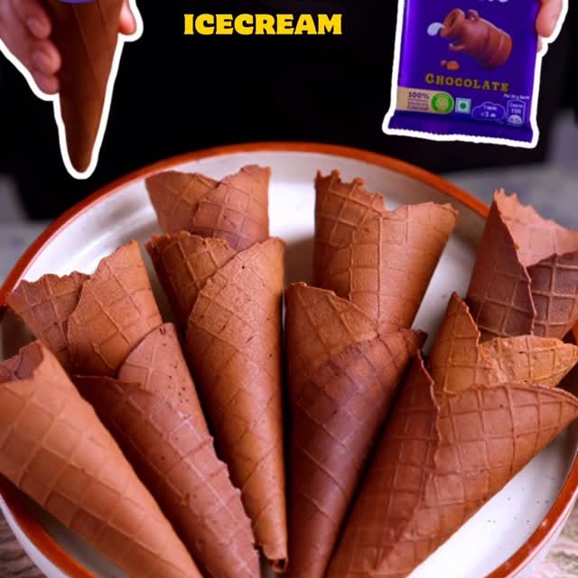 Instagram post by @your.creatorsstudio for Cadbury Dairy Milk. Caption reads: Healthy wali chocolate icecream | Waffle Is....
