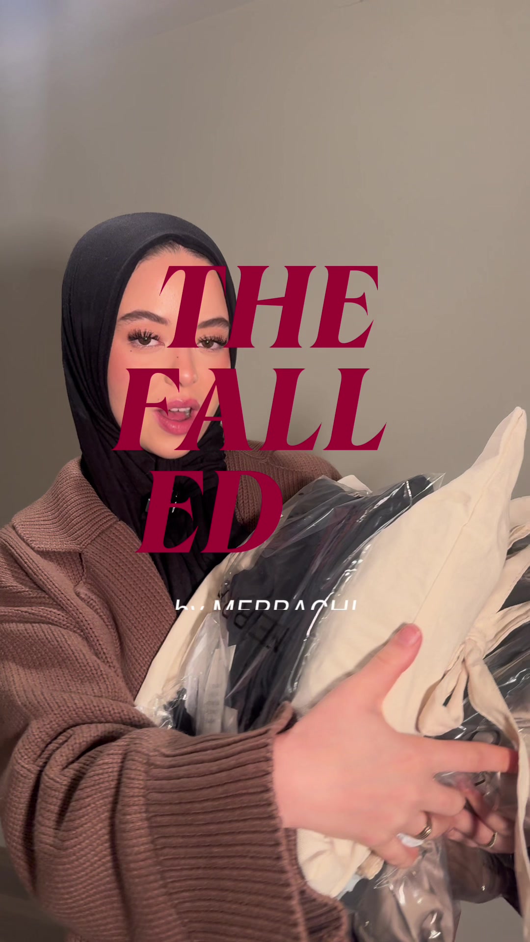 TikTok post by @kenzje for Merrachi. Caption reads: @MERRACHI makes Fall 10x better 💭 #ad.