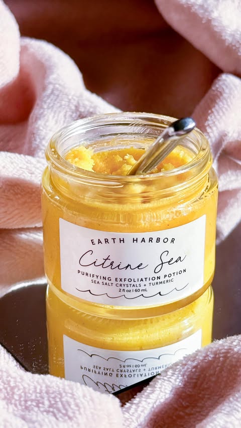 Instagram post by @ladyessegici for Brandbassador. Caption reads: CITRINE SEA Resurfacing Cleanse Polish,....