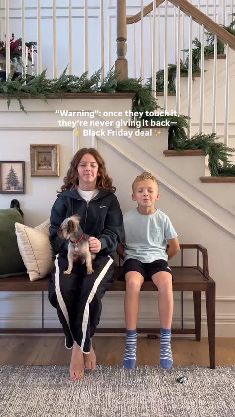 Instagram post by @stonebrook.home for Bedsure Home. Caption reads: Type “SHOP” for the link: The coziest Black Friday....