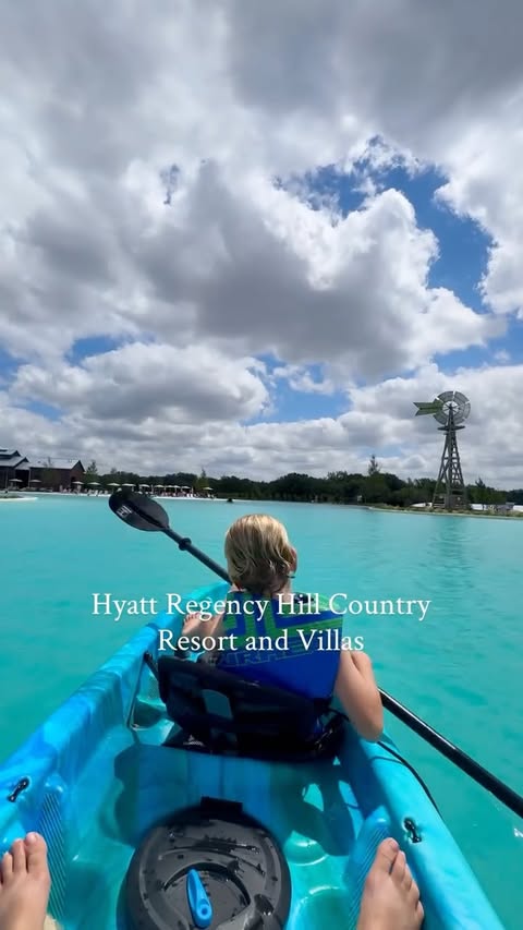 Instagram post by @texasmamamusts for Hyatt Regency. Caption reads: Right when I thought that @hyatthillcountry....