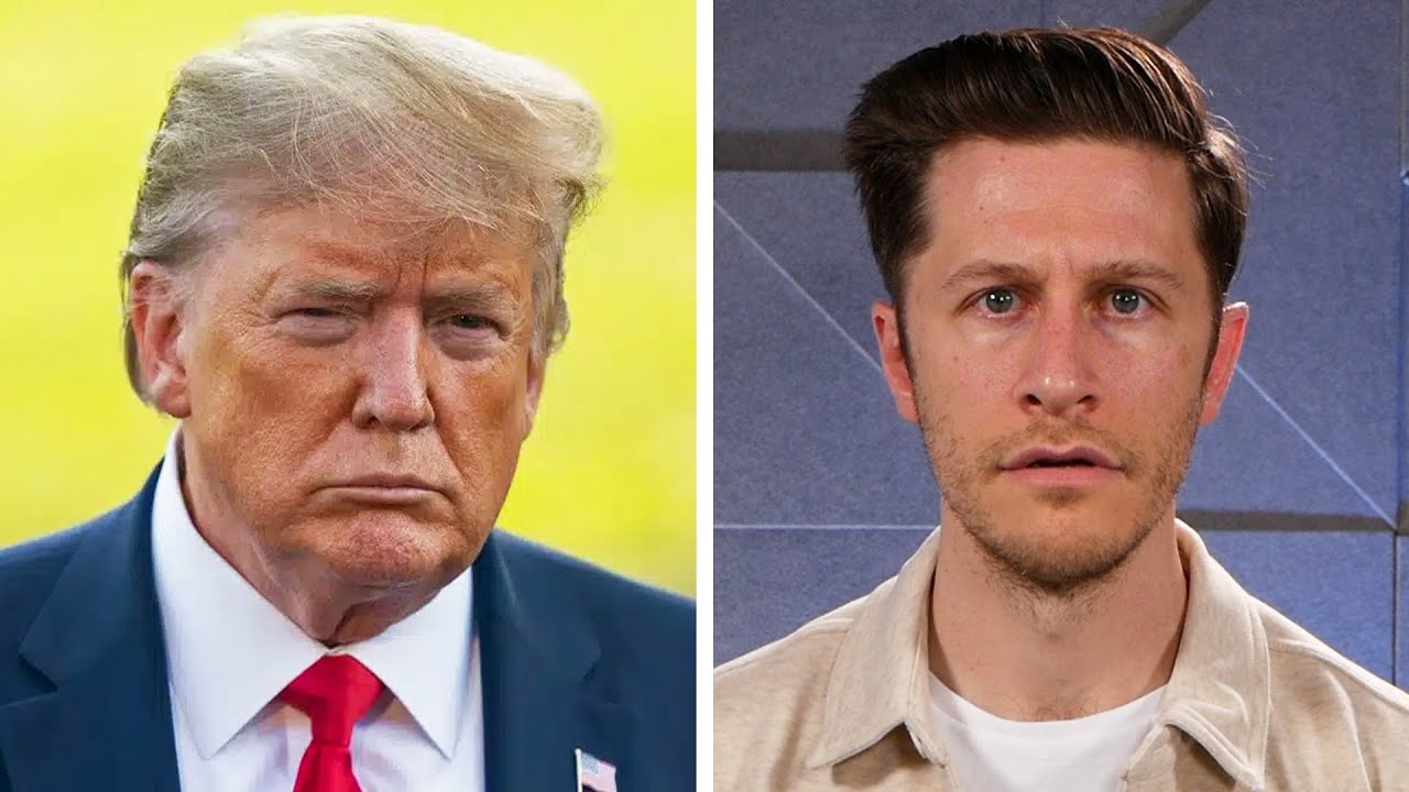 YouTube post by @thedavidpakmanshow for Adweek. Caption reads: Trump admin is COMING FOR OUR YOUTUBE CHANNEL.