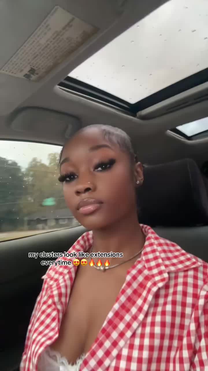 TikTok post by @trindaadoll for Zanlufly Beauty. Caption reads: [...] #zanlufly_beauty #clusters @zanlufly Beauty.