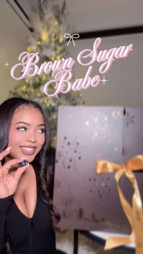 Instagram post by @zalexandriaa for Brown Sugar Babe. Caption reads: [...] 🤎

#unboxing #adventcalendar....