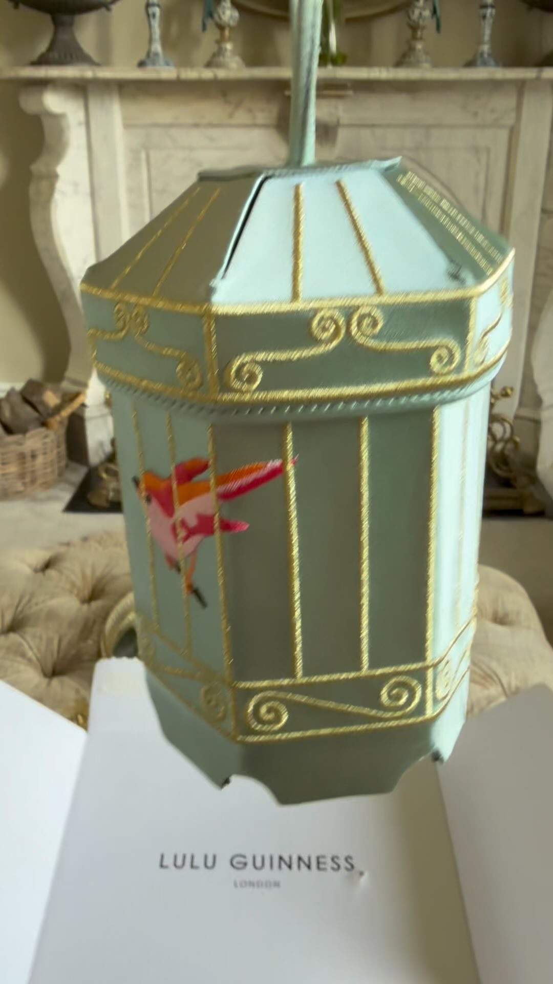 Instagram post by @lorrainekeaneofficial for Lulu Guinness. Caption reads: I love my Lulu Guinness bags 💋 I have had them so....