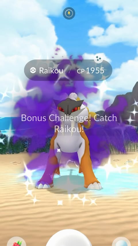 Instagram post by @pogomiloukyt for Pokémon GO. Caption reads: Purified SHUNDO! With a Background from Chicago....
