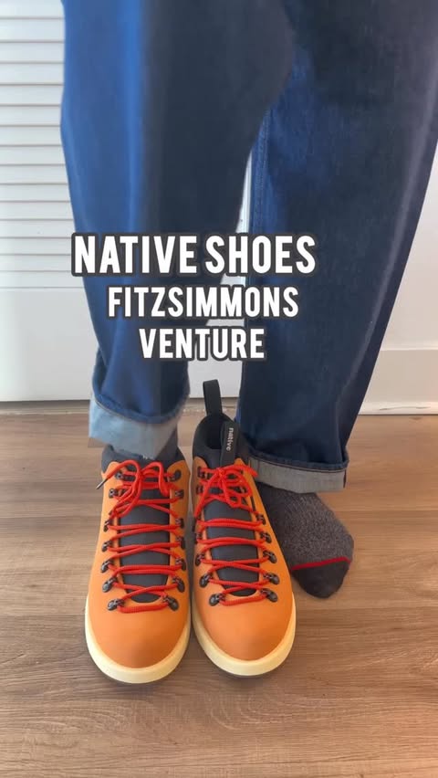 Instagram post by @joe._watkins for Native Shoes. Caption reads: [...] I am, the Fitzsimmons Venture from....