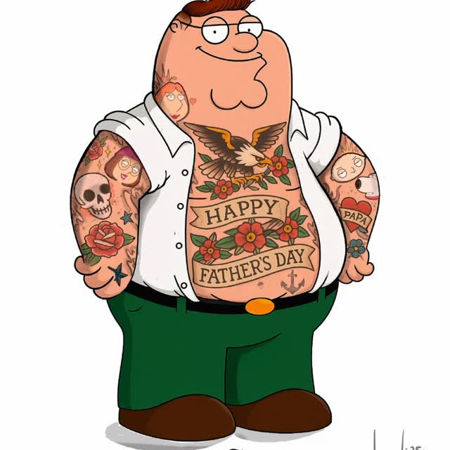 Instagram post by @juan_salgado for Inked. Caption reads: HAPPY FATHERS DAY FROM OUR FAMILY TO YOURS....