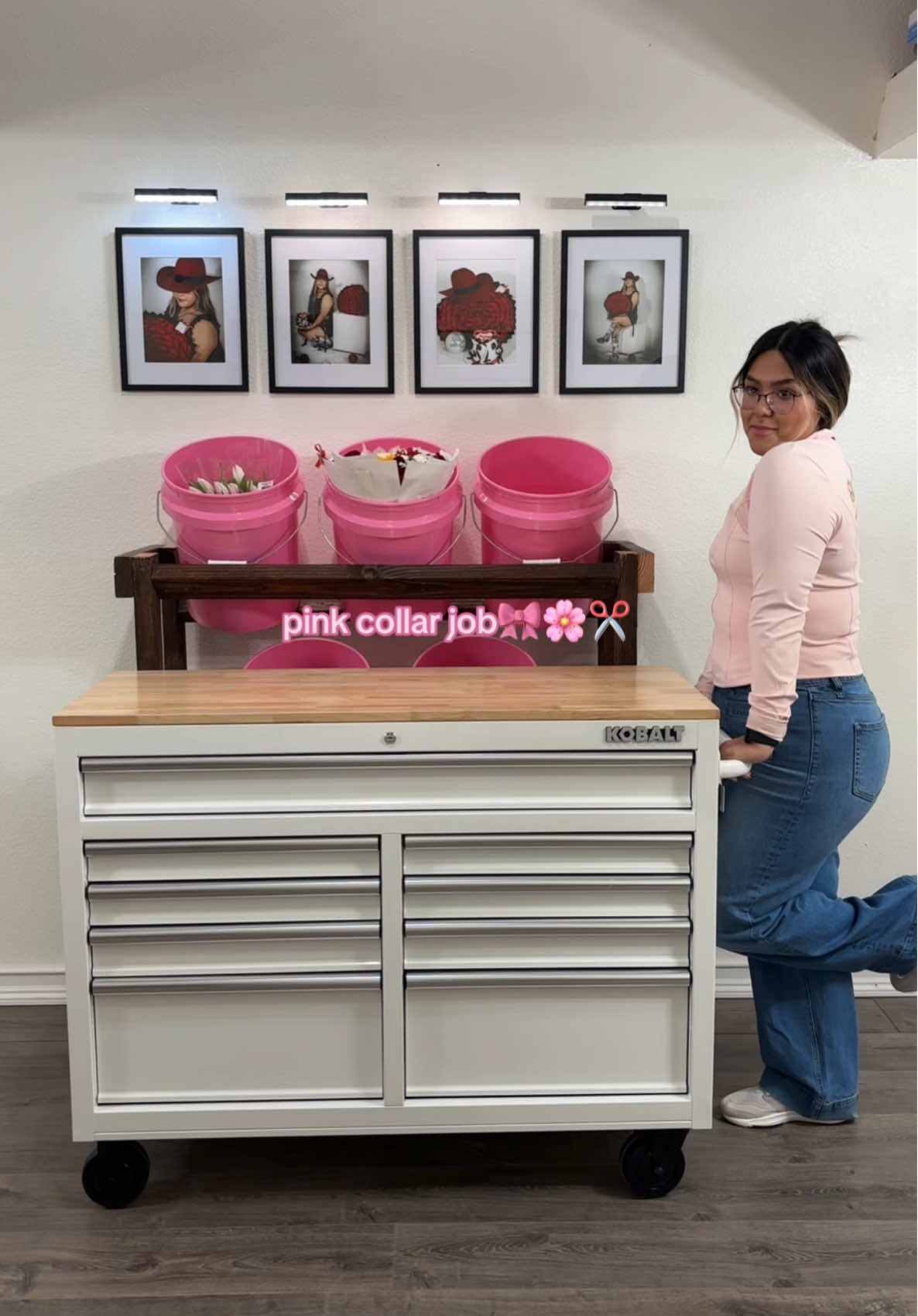 TikTok post by @agavexflowers for Lowe's. Caption reads: early xmas gift to me from me😝 @Lowe’s....