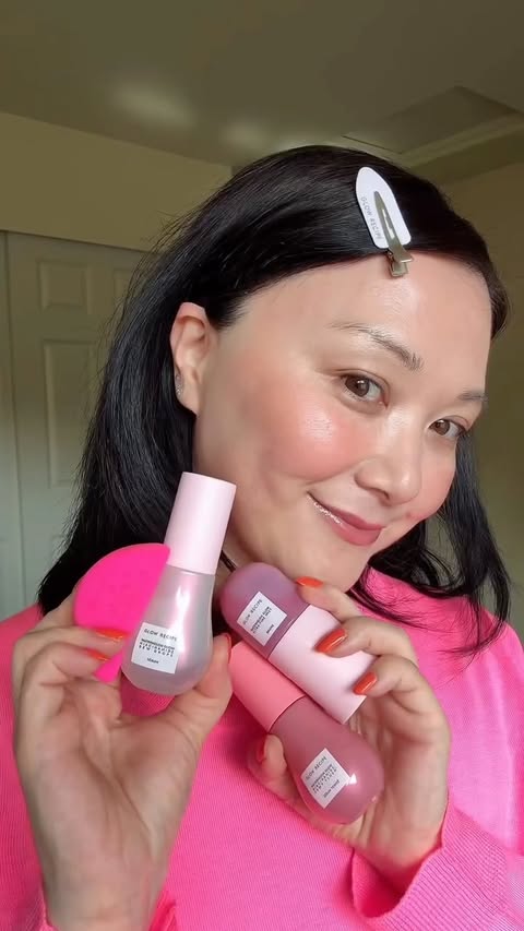 Instagram post by @beautybanchanwithchristykim for Beautyblender. Caption reads: [...] this would be it 🍉✨ @glowrecipe x....