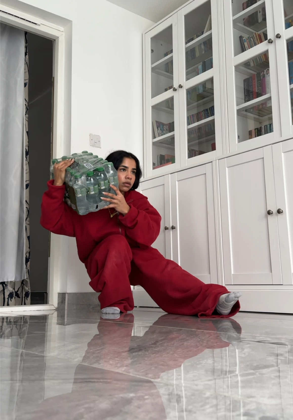 TikTok post by @raahavyy for YoungLA. Caption reads: [...] @Volvic sponsor me pls @YOUNGLA code:....