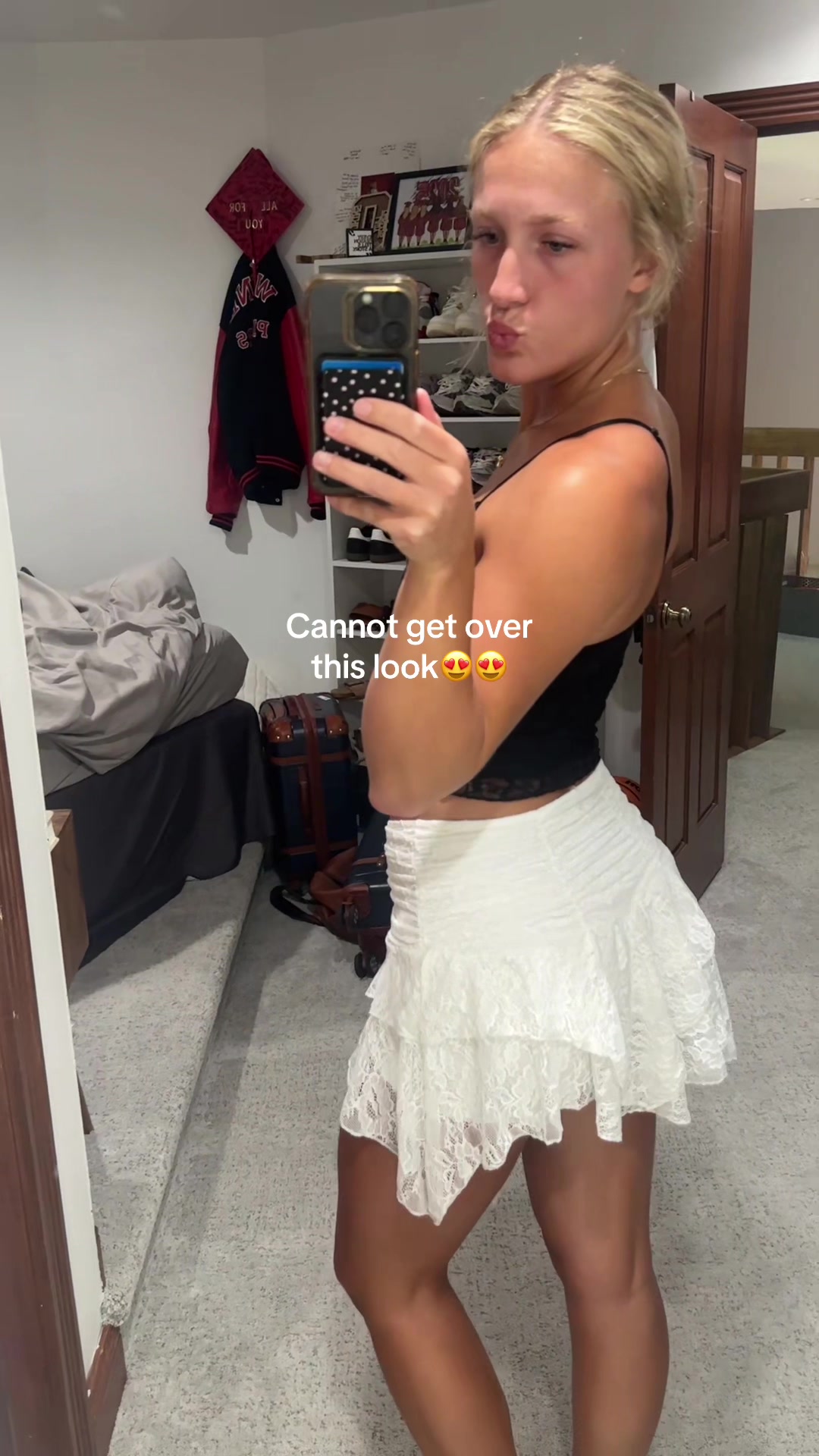 TikTok post by @addie_adkinssss for Fisace Shop. Caption reads: Obsessing over this look from @Imily Bela Official....