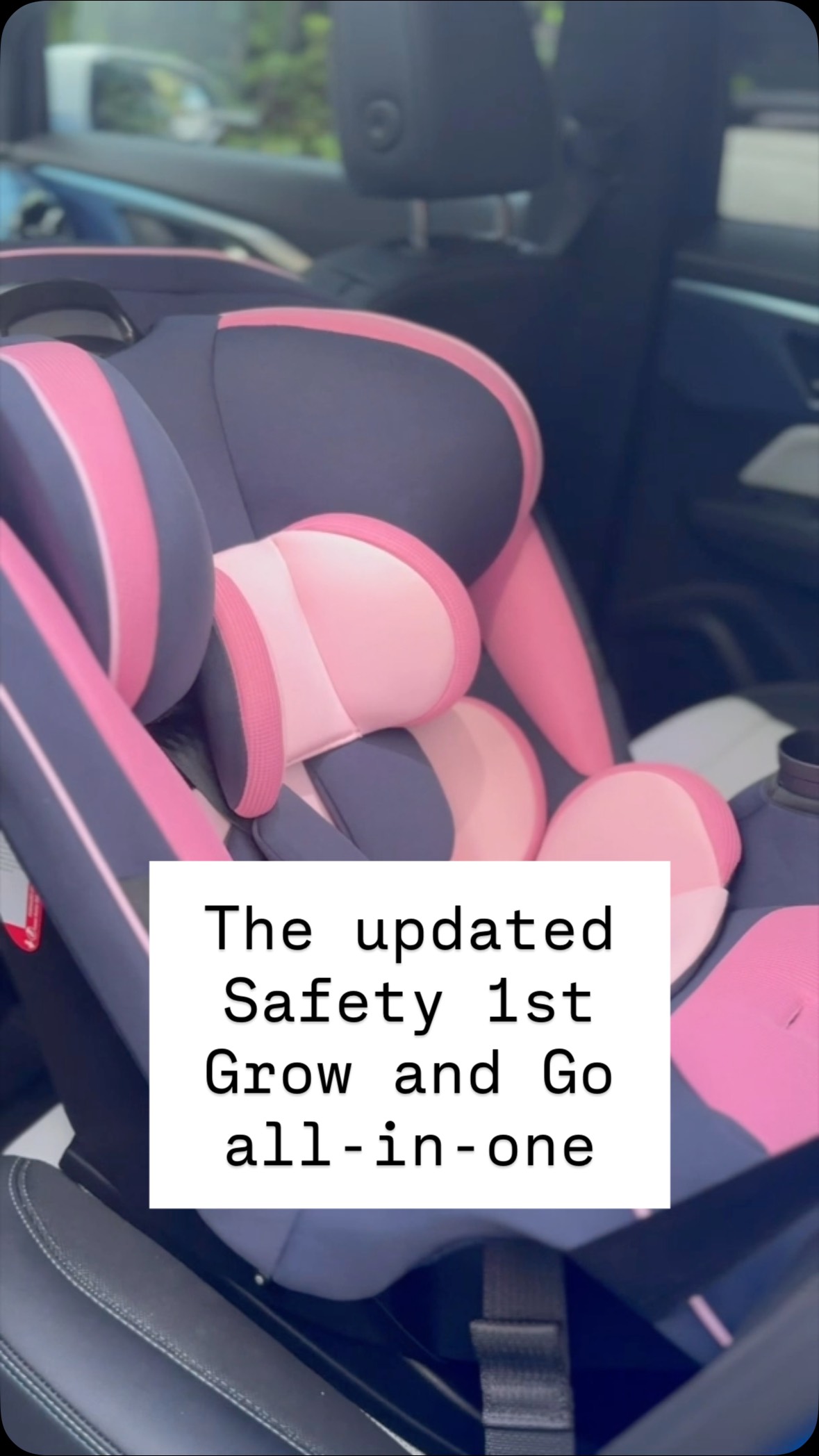 Instagram post by @safebeginnings for Safety 1st. Caption reads: #ad the Grow and Go from @safety_1st was recently....