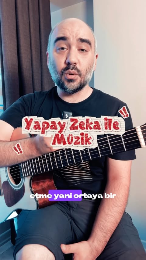 Instagram post by @sserkanbilgin for Rythmix. Caption reads: Yapay Zeka ile Müzik.. Rythmix AI . #reklam.