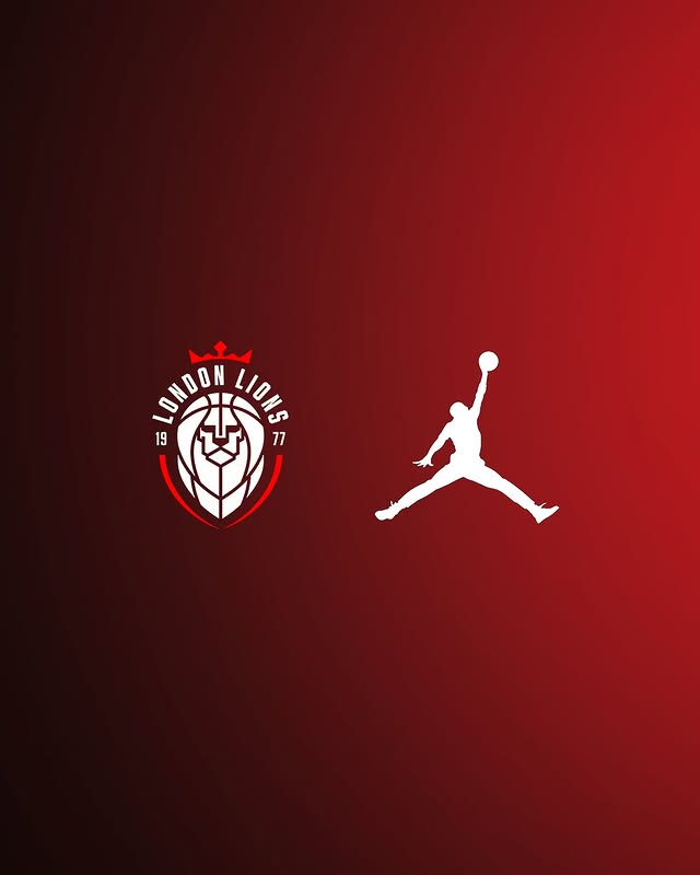 Instagram post by @londonlionsyouth for Jordan. Caption reads: [...] LIONS ANNOUNCE LANDMARK PARTNERSHIP WITH....