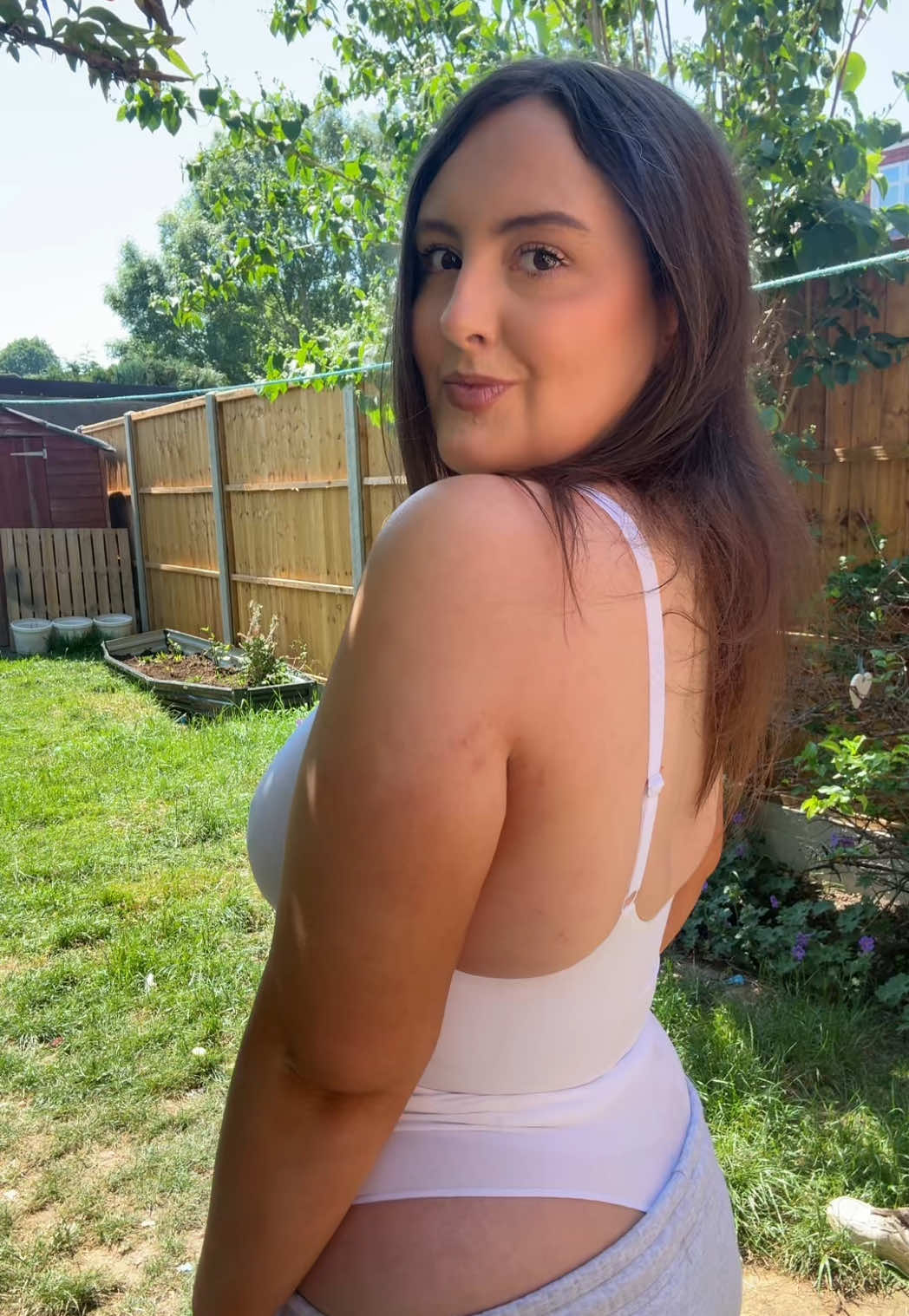 TikTok post by @beckywatts559 for Conturve. Caption reads: Fave shapewear @Conturve #bodysuit #shapewear....