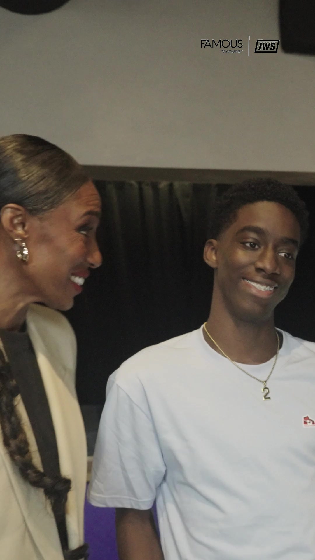 TikTok post by @justwomenssports for Famous Footwear. Caption reads: @Famous Footwear with the hookup on all shoes for....