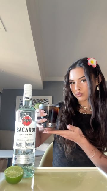 Instagram post by @laurengibson for Bacardi. Caption reads: From the beach to wherever you are, we’re always....