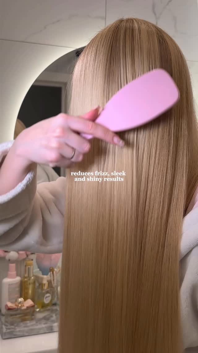 Instagram post by @thechrustal for Laifentech. Caption reads: Glass Hair Goals with my fave Laifen dryer....