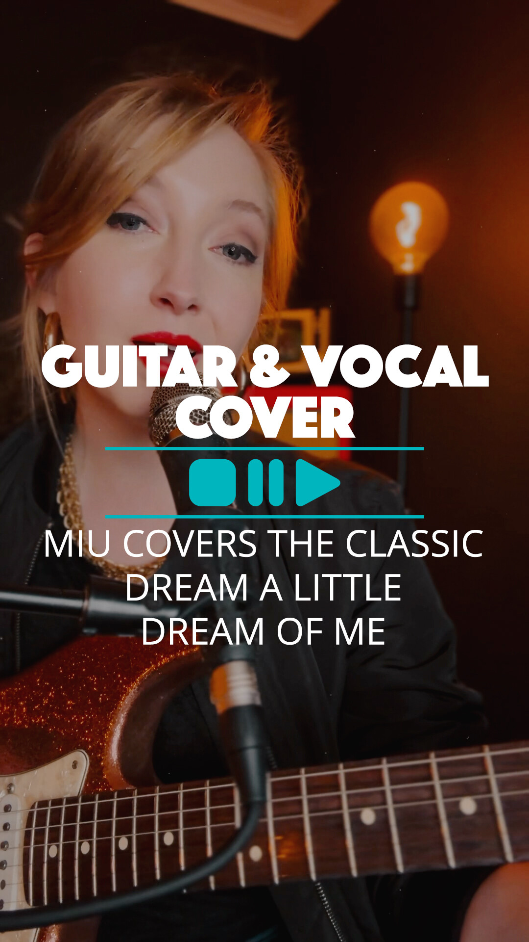 Instagram post by @miuofficial for Thomann. Caption reads: Miu is back and this time with a wonderful cover....