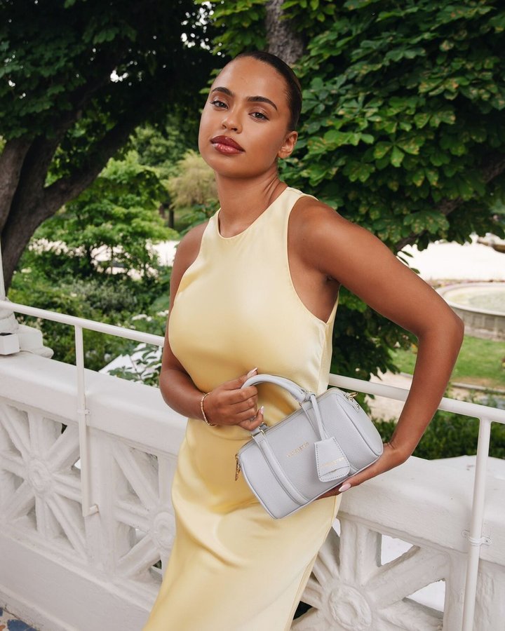 Instagram post by @paolalct for Lancaster. Caption reads: Light @lancaster bags, long coffees and late....