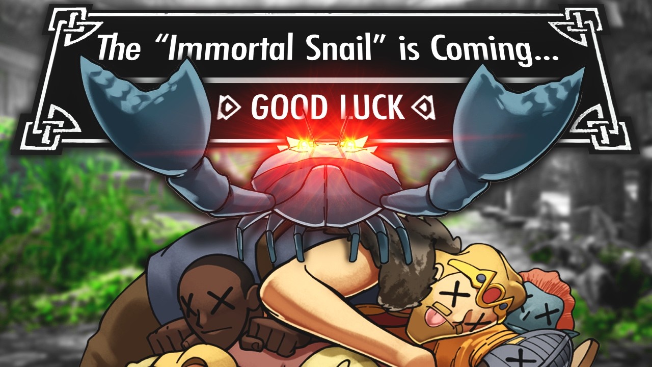 YouTube post by @ItsJabo for Bandcamp. Caption reads: I Added The Immortal Snail to Skyrim....