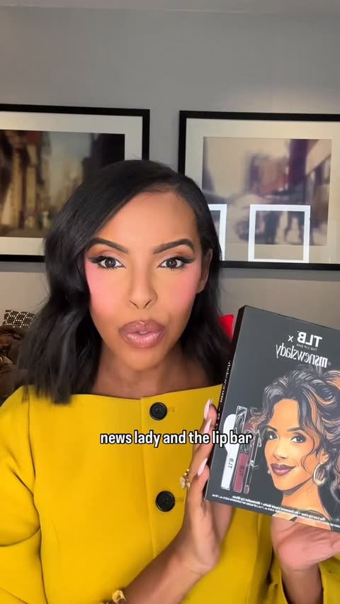 Instagram post by @monakabdi for The Lip Bar. Caption reads: @msnewslady X @thelipbar did their BIG one with....