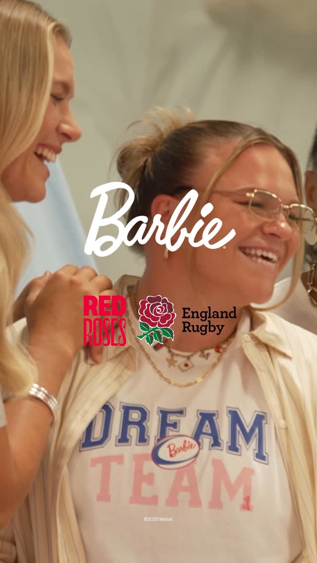 Instagram post by @sadiakabeya for Barbie. Caption reads: Barbie and the Red Roses are teaming up to inspire....