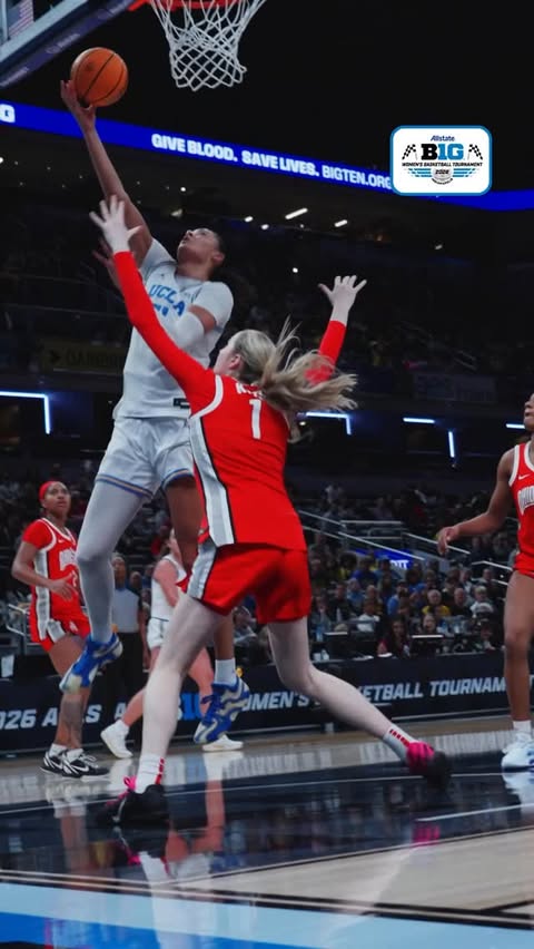 Instagram post by @bigtennetwork for Allstate. Caption reads: [...] over Ohio State to advance to the 2026....