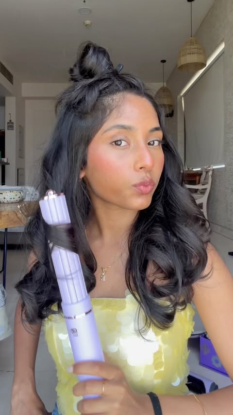 Instagram post by @revashxrma for Bombae by Bombay Shaving Company. Caption reads: My new hair-styling obsession 🤍 One kit, so many....