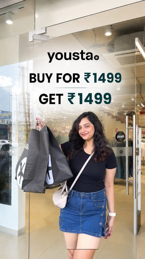 Instagram post by @aditii.choudharyy for Yousta. Caption reads: [...] SHOPPING. 🚨 The math is mathing at Yousta....