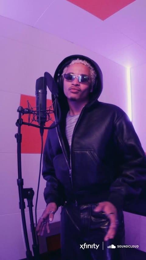 Instagram post by @destinconrad for SoundCloud. Caption reads: no second takes - just @destinconrad and “KISSING....