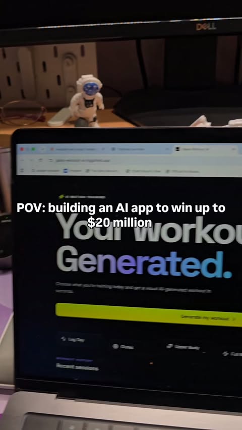 Instagram post by @codingmermaid.ai for Higgsfield AI. Caption reads: Higgsfield API + GPT 6 Astra @higgsfield.ai....