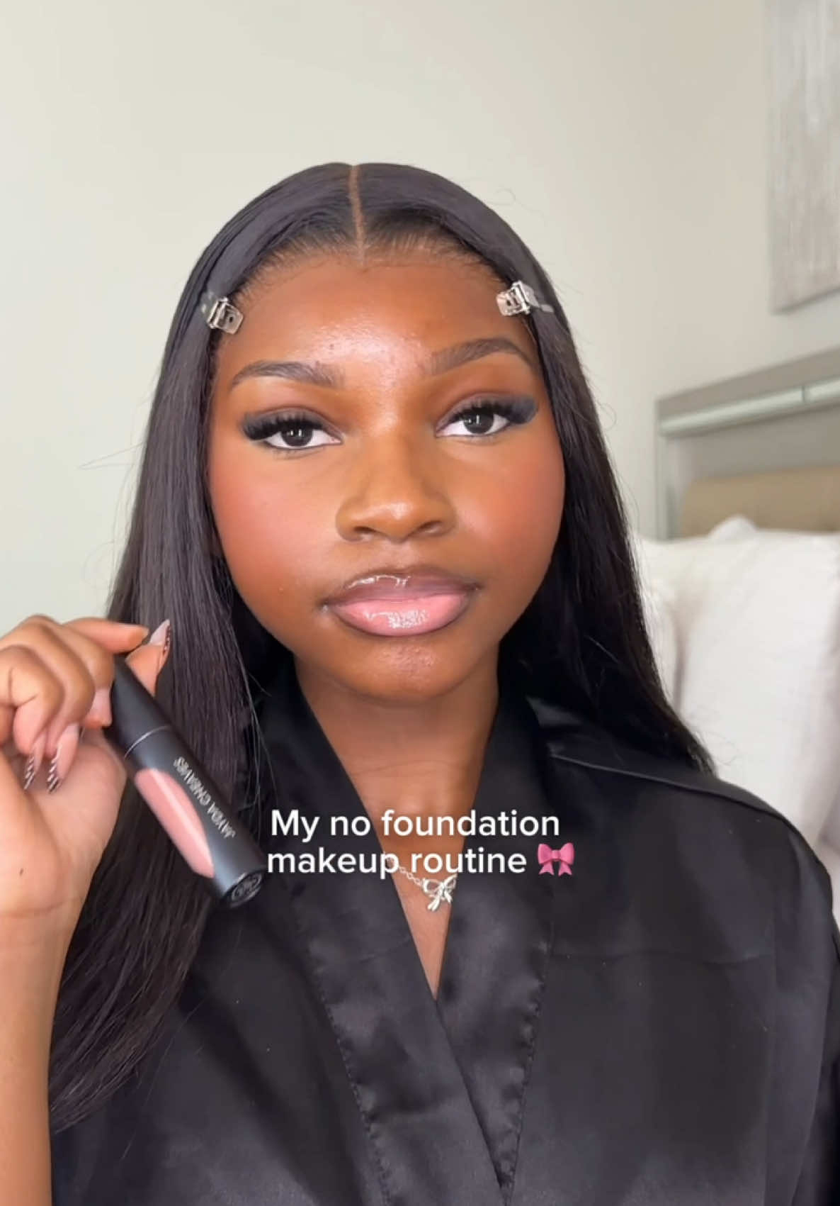 TikTok post by @sarasimone101 for Too Faced. Caption reads: [...] Products used listed in my LTK | @Juvia’s....