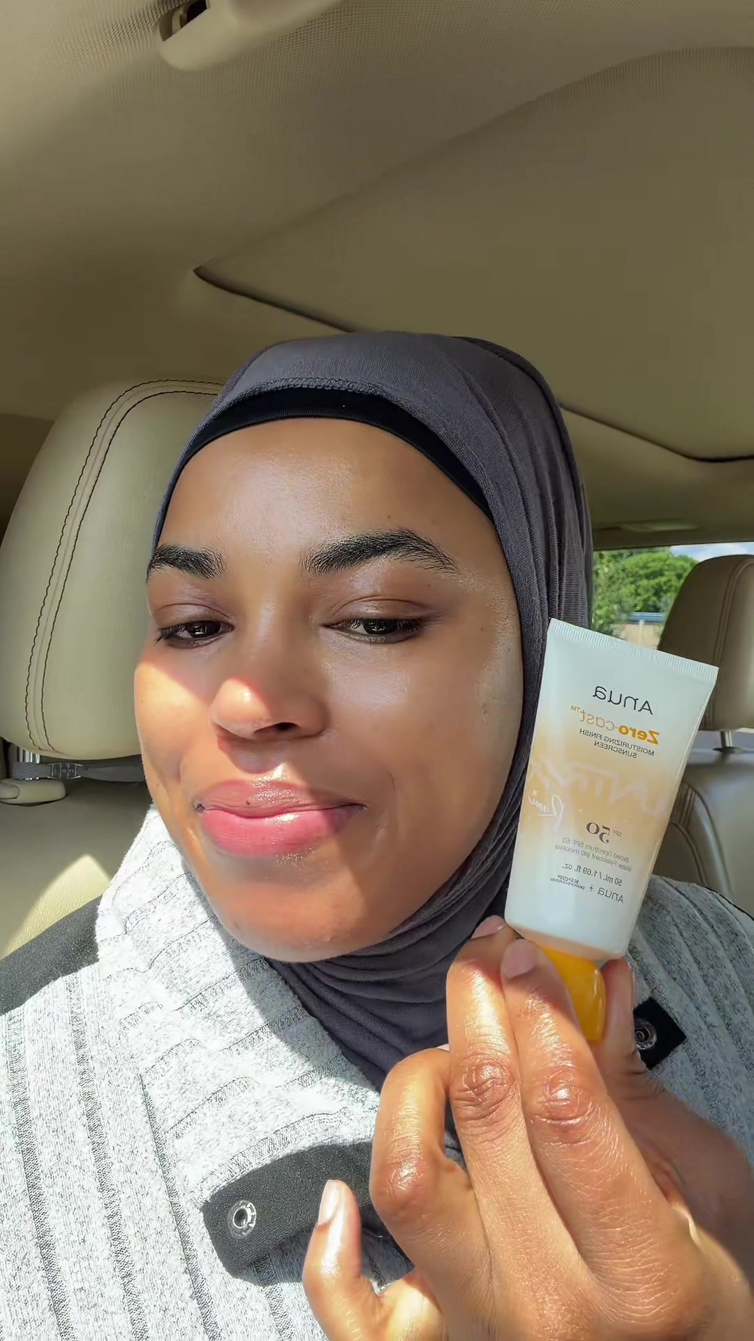 TikTok post by @mariamsowdalaba for Anua Store US. Caption reads: [...] #fy #kbeauty #skincare #anua @Anua Store US.