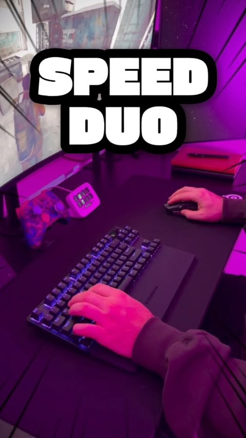 Instagram post by @jozzoh12 for SteelSeries. Caption reads: [...] ultimate speed duo has arrived with....