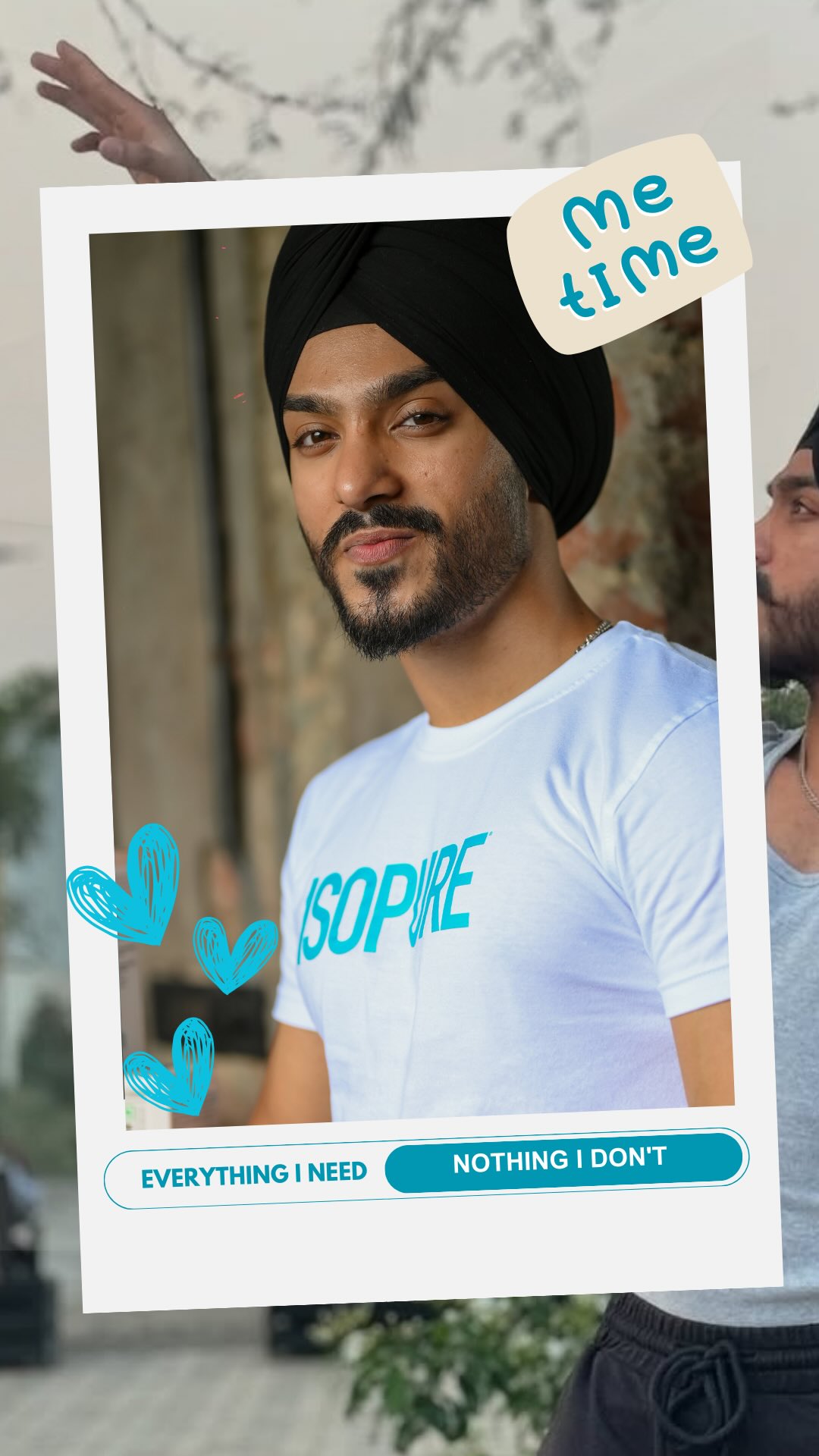 Instagram post by @iamsimarjeetsiingh for Isopure. Caption reads: Great days aren’t found. They’re built. One ritual....