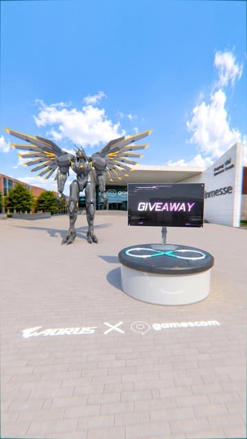 Instagram post by @9gag for AORUS. Caption reads: [...] to our winner, @lucian_traian! Follow....